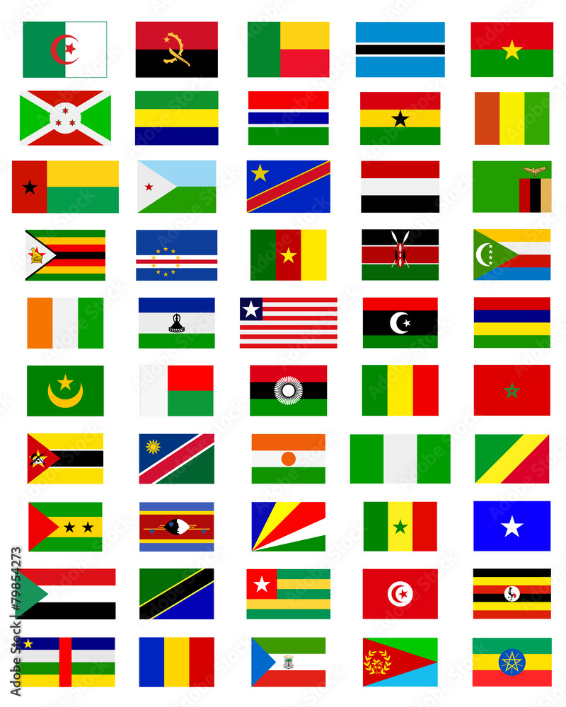 flags of the countries of Africa flags of the countries of Africa