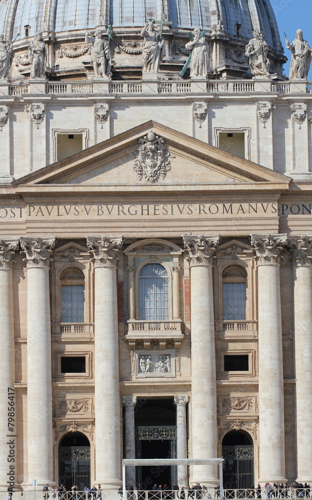 Fototapeta premium Basilica di San Pietro, Vatican, Rome, Italy ( March 12, 2015 )