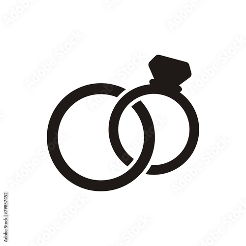 Wedding rings icon