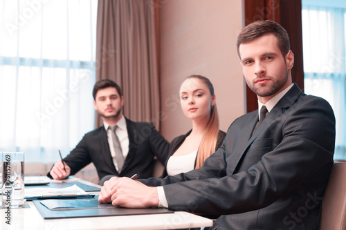 Wallpaper Mural Business meeting with colleagues Torontodigital.ca