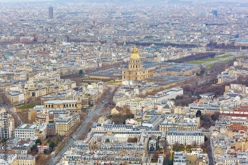 Aerial view of Les Invalides in Paris