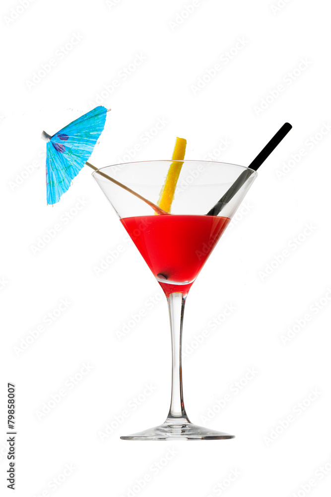 Bicchiere, Cocktail, rossini, sfondo bianco Bicchiere, Cocktail, rossini, sfondo bianco
