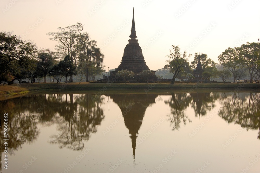Ancient stupa in Sukhothai Historical Park