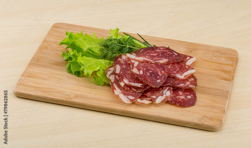 Sliced salami Sliced salami