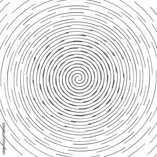 Abstract spiral design pattern. Circular  rotating background