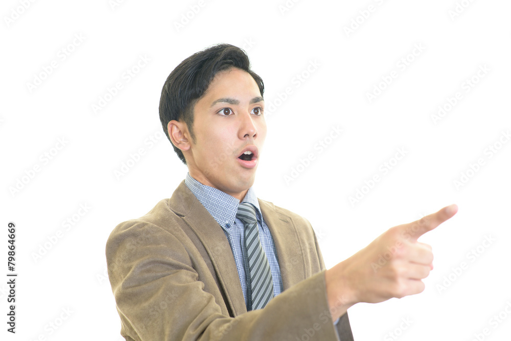 驚く男性 驚く男性