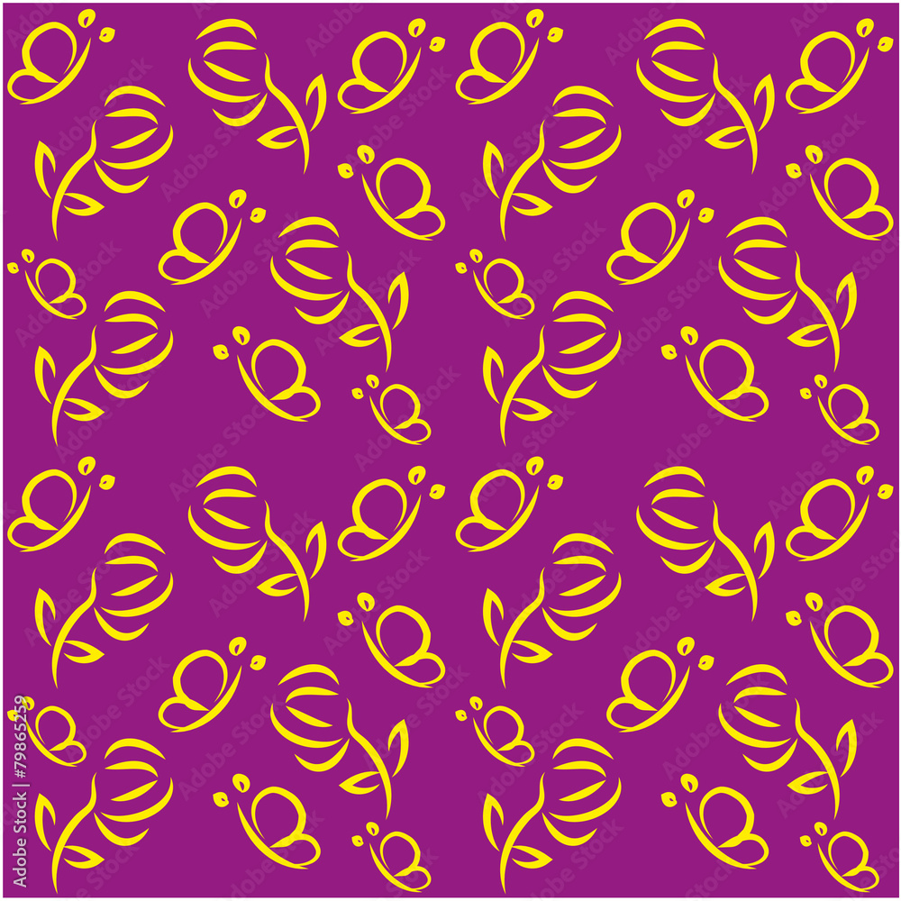 Abstract flowers background seamless Abstract flowers background seamless