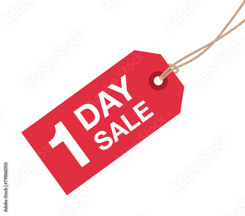 one day sale sign