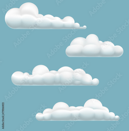 Cartoon clouds