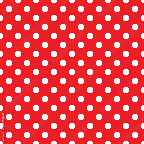 seamless red polka dot background