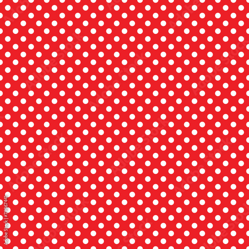 seamless red polka dot background