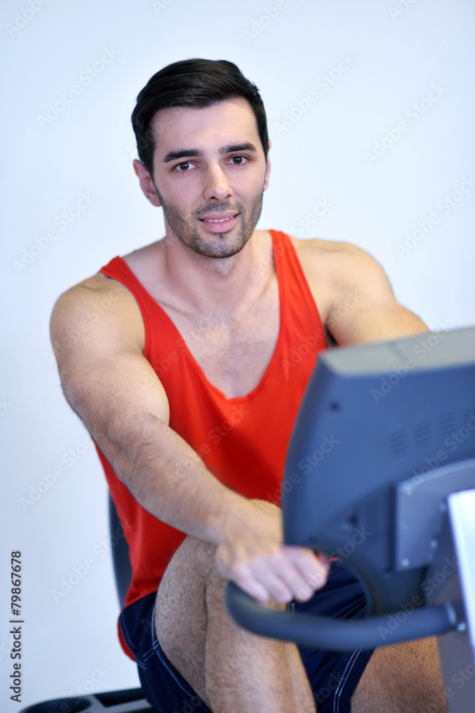 man running on the treadmill man running on the treadmill