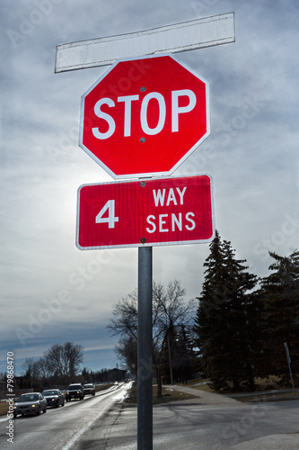 red stop sign 4 way © YourBestPhoto.ca
