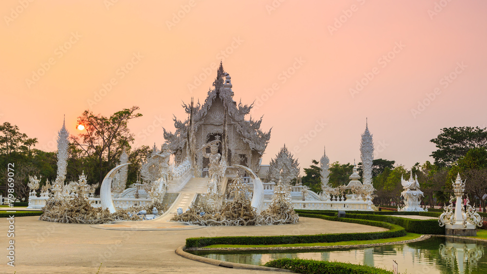 wat rong-khun temple chiangrai thailand