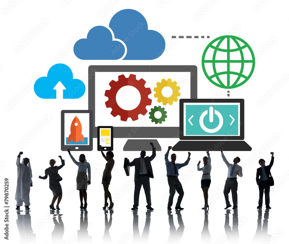 Cloud Data Storage Database Online Technology Concept Cloud Data Storage Database Online Technology Concept