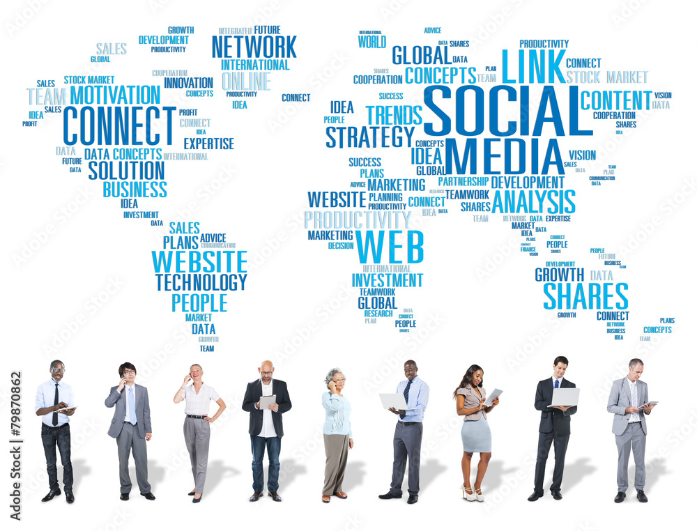 Social Media Internet Connection Global Communications Concept Social Media Internet Connection Global Communications Concept