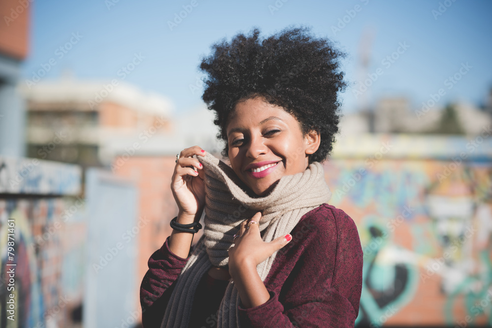 beautiful black curly hair african woman beautiful black curly hair african woman