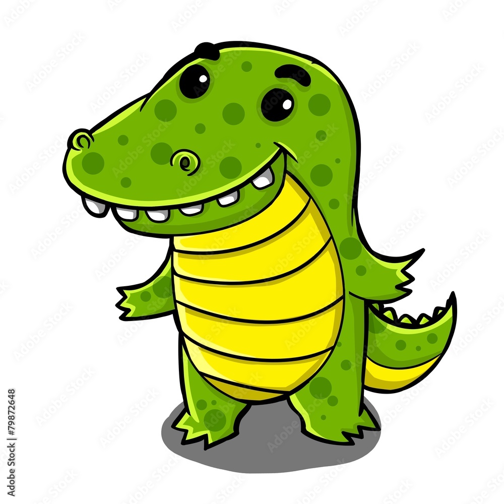Fototapeta premium cute crocodile