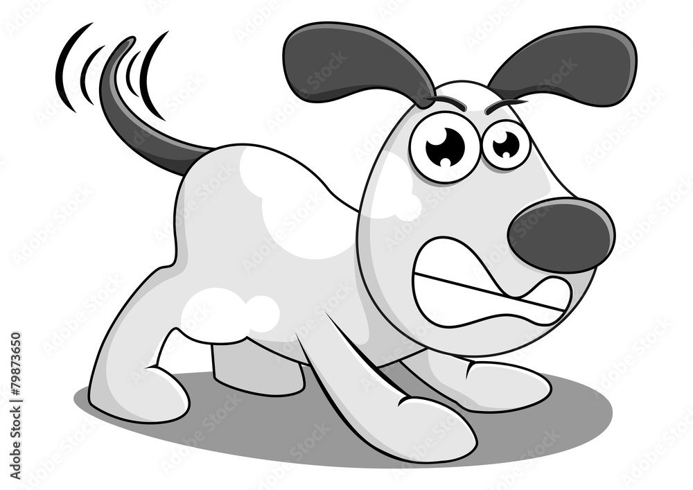 Fototapeta premium angry dog