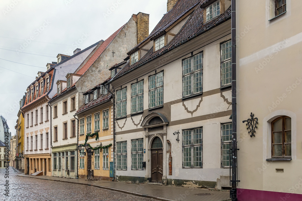 Street in the old town of Riga