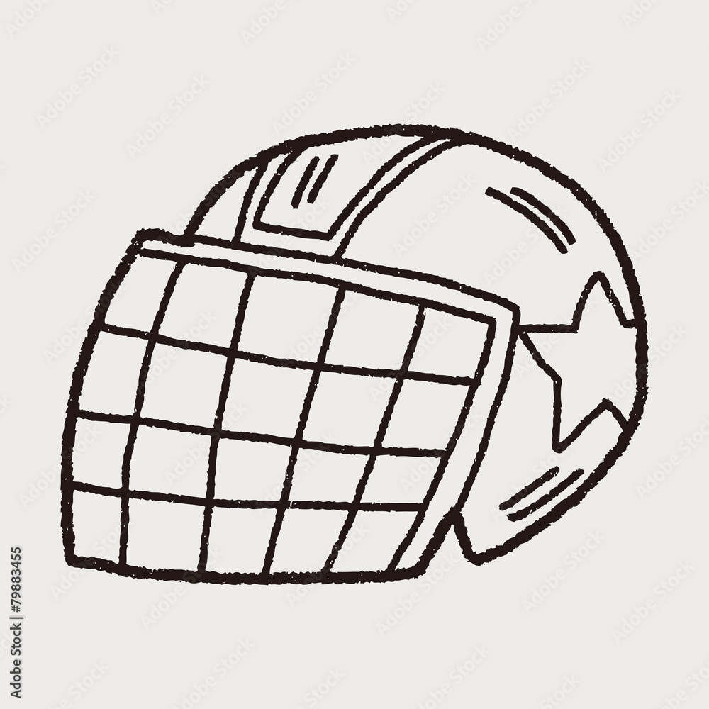 Naklejka premium Doodle Football