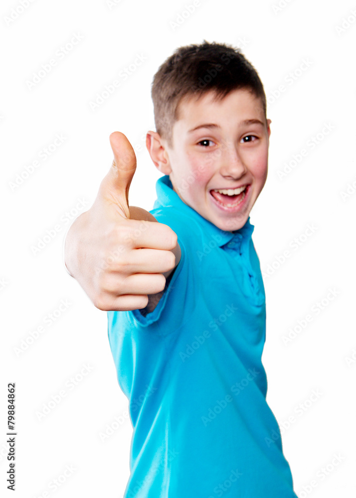 Portrait of a boy pointing finger showing emotions Portrait of a boy pointing finger showing emotions