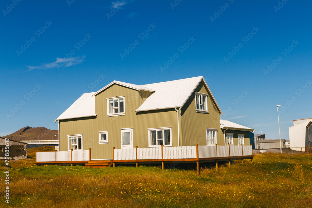 Wooden house in Iceland