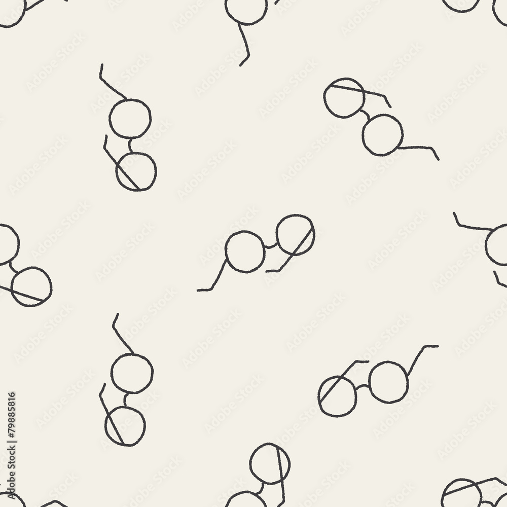 doodle glasses seamless pattern background doodle glasses seamless pattern background