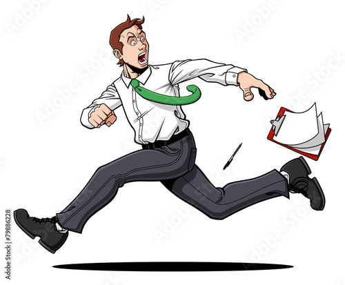 Escaping man