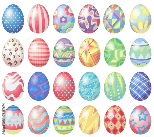 Pastel eggs