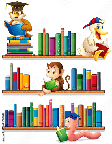 Animals and books