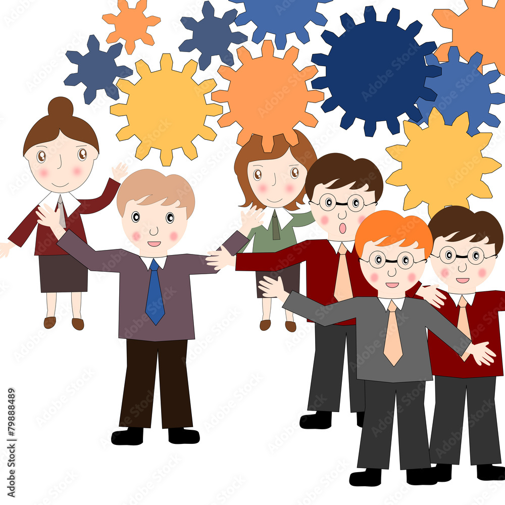 Business people think about business development, the power of t Business people think about business development, the power of t