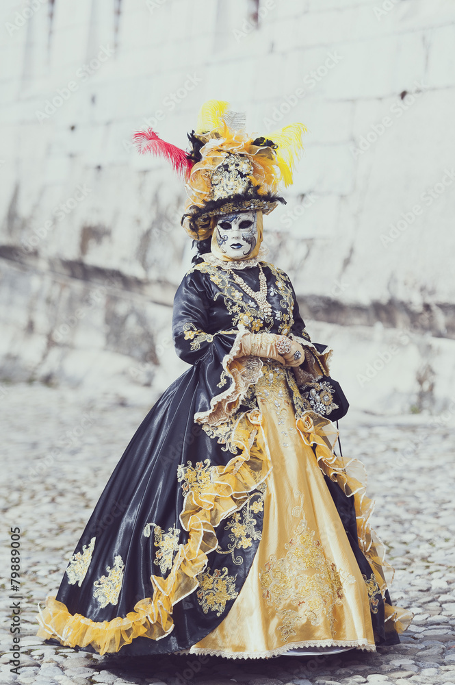 Personnage de carnaval de Venise