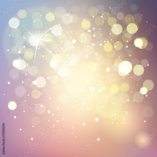 Vector bokeh background, abstract with defocused lights.