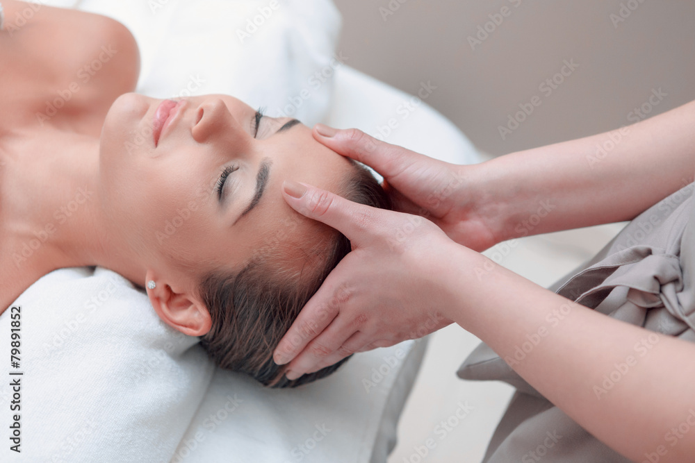 Beautiful young woman in spa Beautiful young woman in spa
