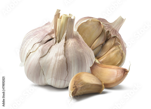 Natural garlic isolated on white background © kovaleva_ka