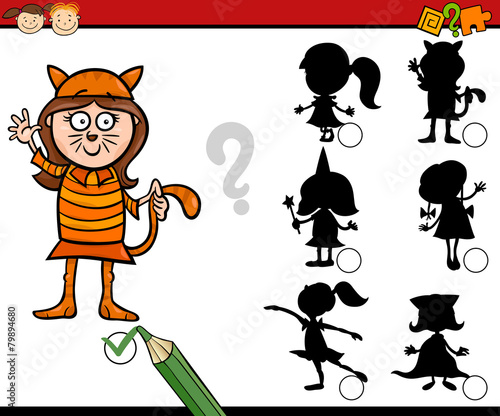 Wallpaper Mural education shadows game cartoon Torontodigital.ca