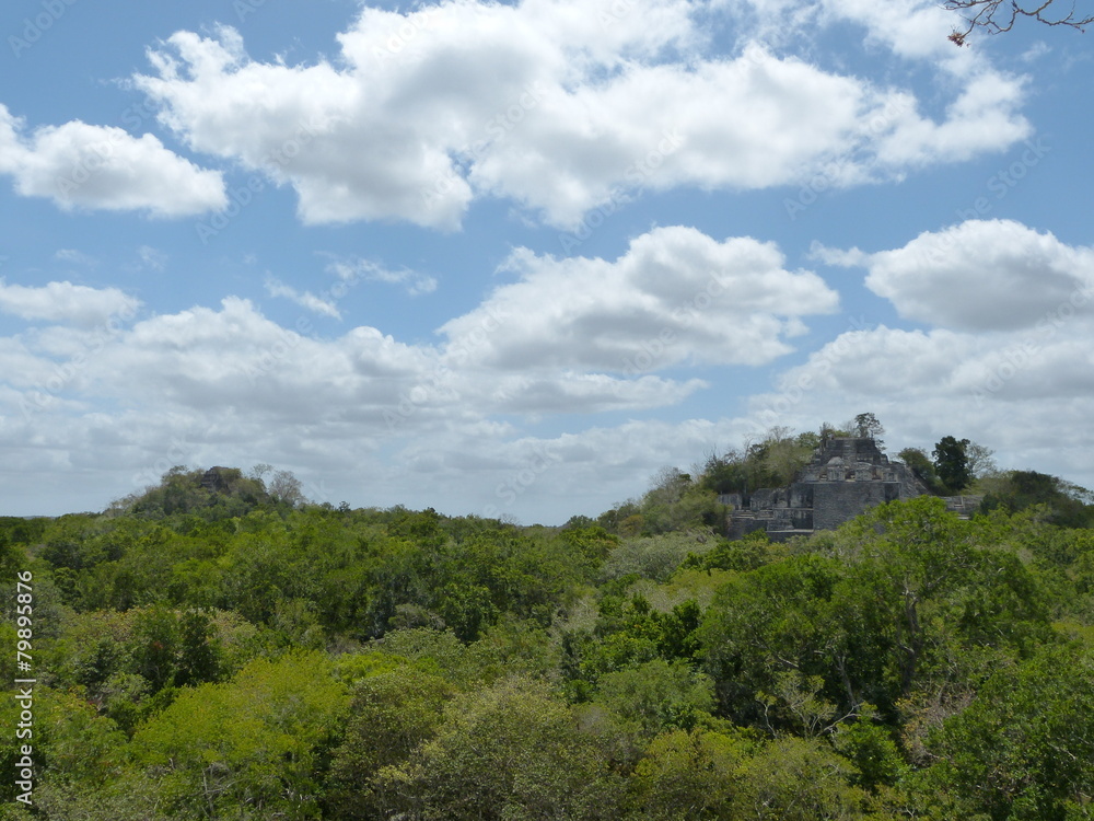 Calakmul, Maya Ruinas en Mexico 