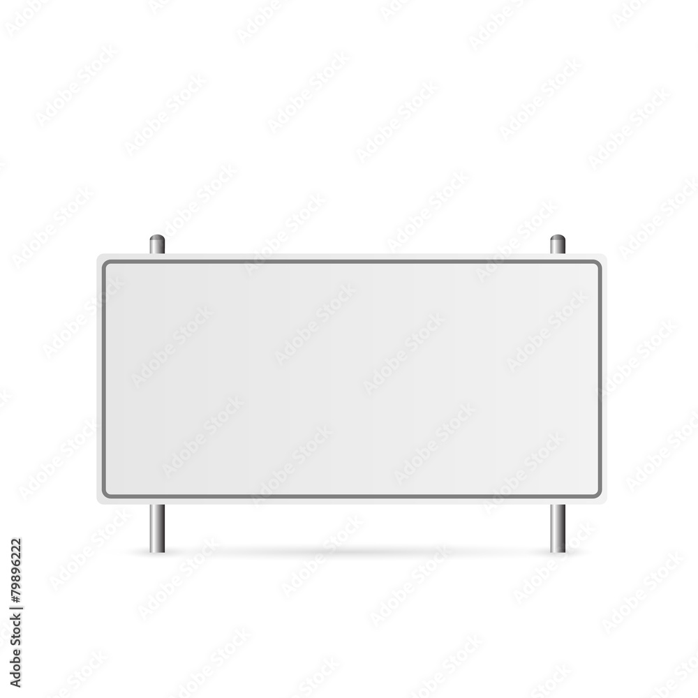 Obraz premium Blank Highway Sign