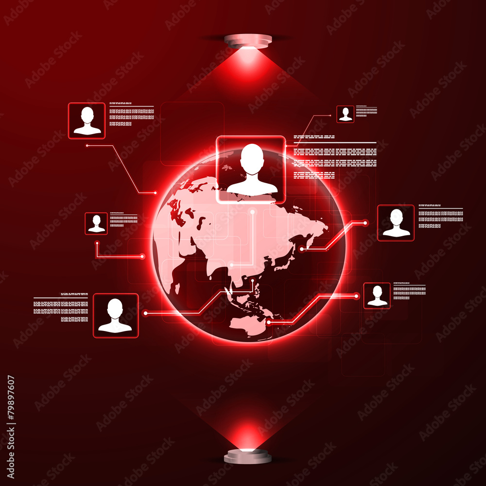 Fototapeta premium The concept of social network