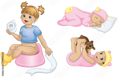 aufwachsendes Mädchen
