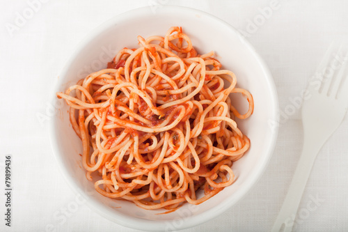 spagetti with tomato sauce