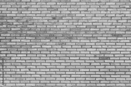 old white brick wall texture as background