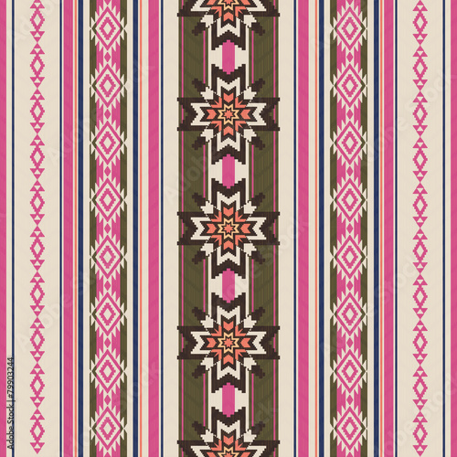 Striped ornamental ethnic pattern