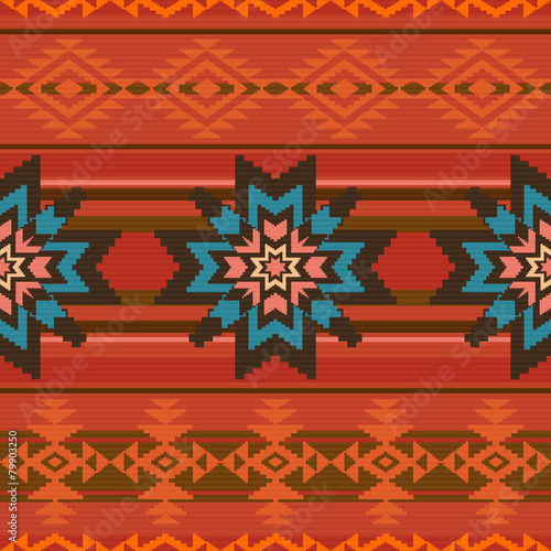 Traditional textile pattern in ethnic style