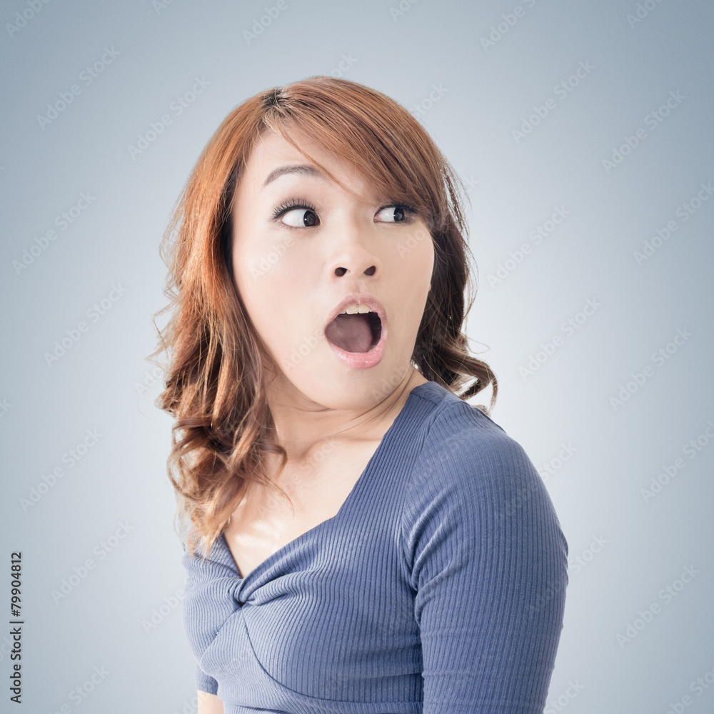 Surprised Asian woman Surprised Asian woman