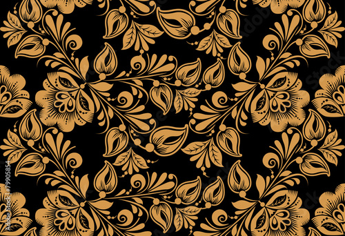 Stylish floral seamless pattern