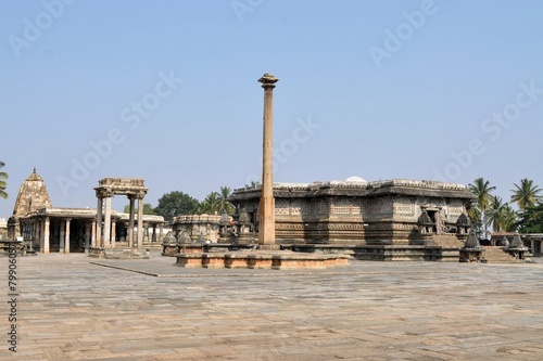 Photography Chennakeshava Hindu Temple in Belur, India