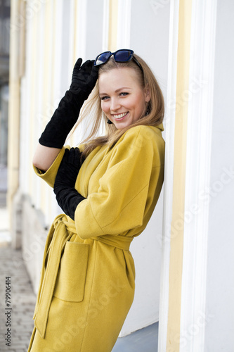 Young beautiful blonde woman