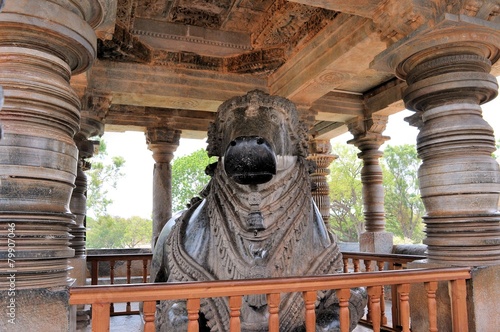 Hoysaleshwara Hindu temple, Halebid, India photo